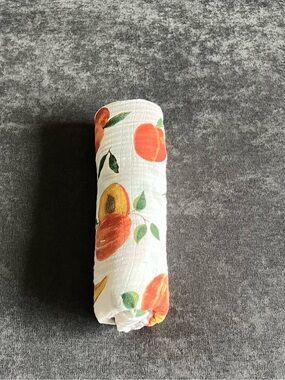Red Rover Peach Muslin Swaddle Blanket